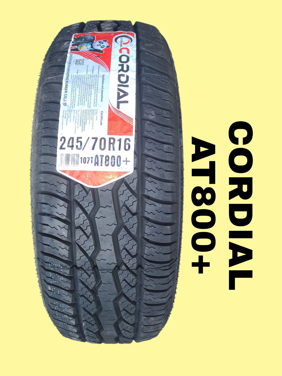 LLANTA CORDIAL "AT800+" A/T 245/70 R16 107T TL