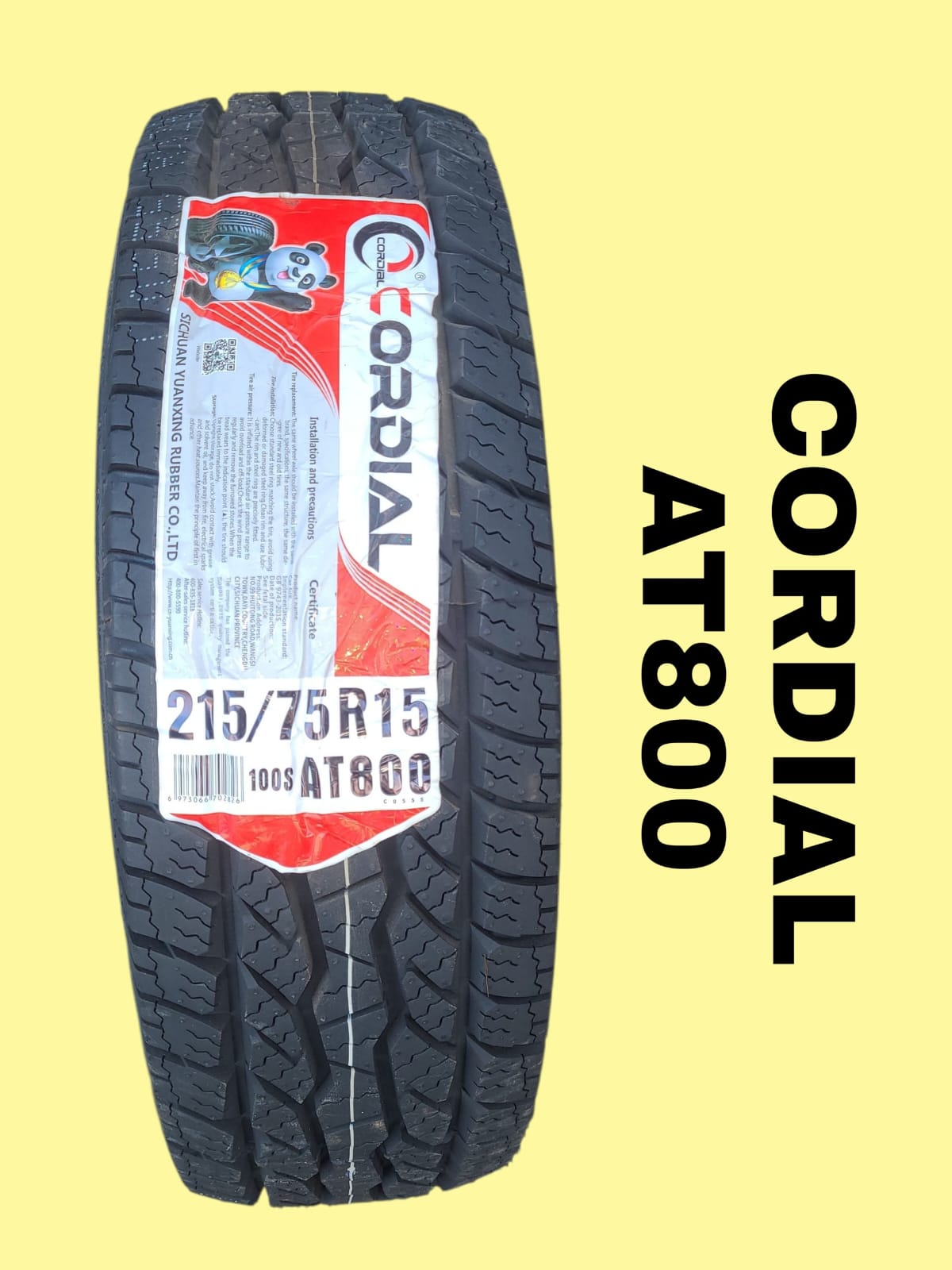 LLANTA CORDIAL "AT800" AT 235/75 R15 109S TW560 TL