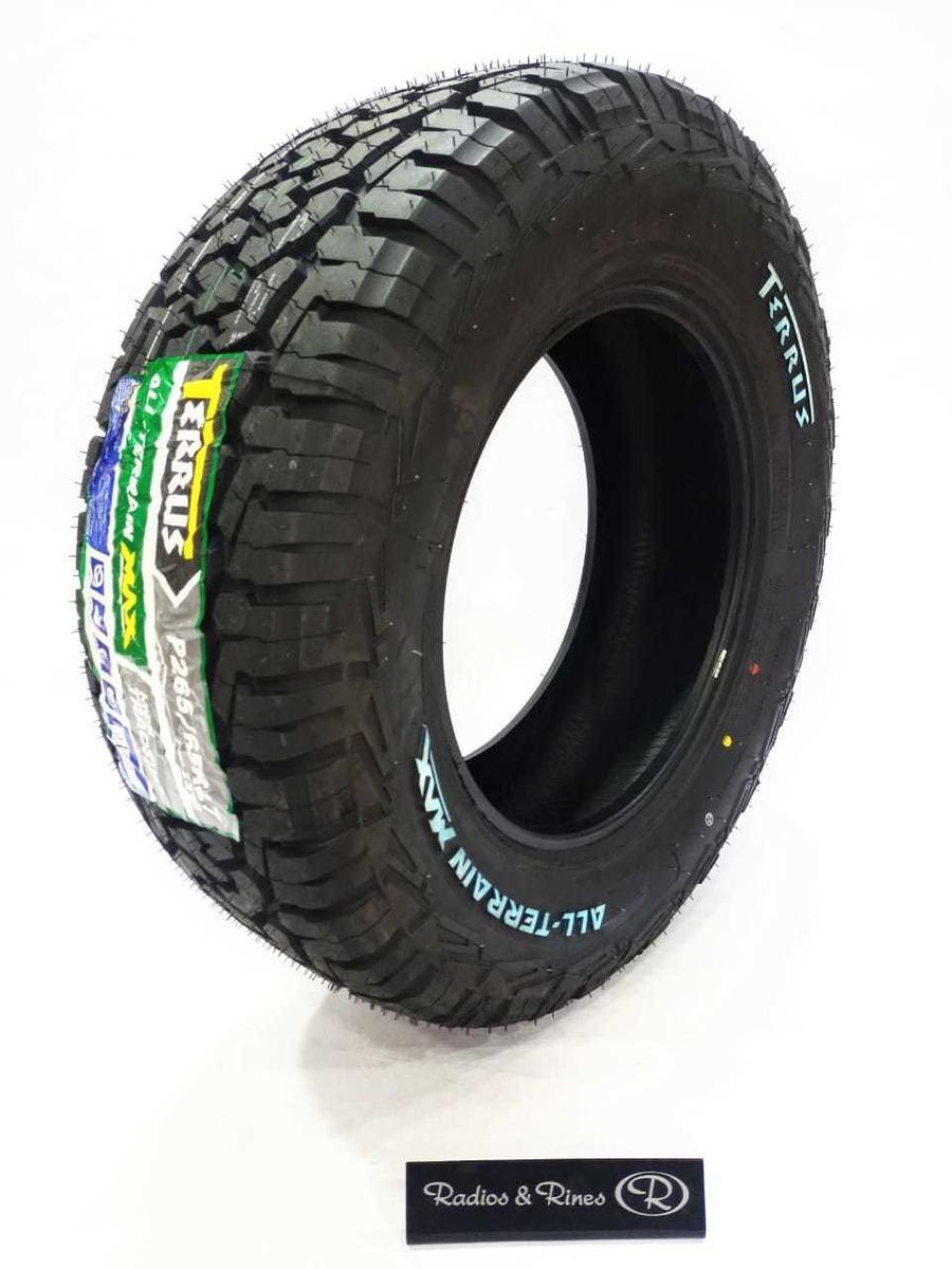 LLANTA TERRUS "ALL-TERRAIN MAX" A/T LT 245/70 R16 111T OWL TL (COCADA HUESITO & LETRA BLANCA)