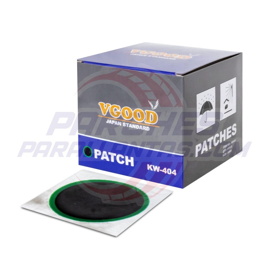 PARCHE VGOOD "KW-402" SINTETICO VERDE 40 MM. CAJA X 100 UND'S