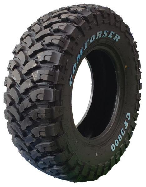 LLANTA COMFORSER "CF3000" M/T LT 235/70 R16 8PR 148/115Q T.D. 14.0MM TL (COCADA EN V & LETRA BLANCA)