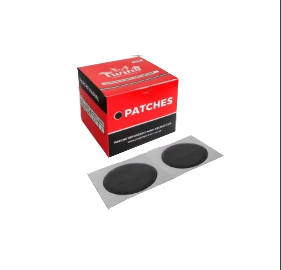 PARCHE TWINS SINTETICO NEGRO "CP-401" 30 MM. CAJA.X.150 UND.S