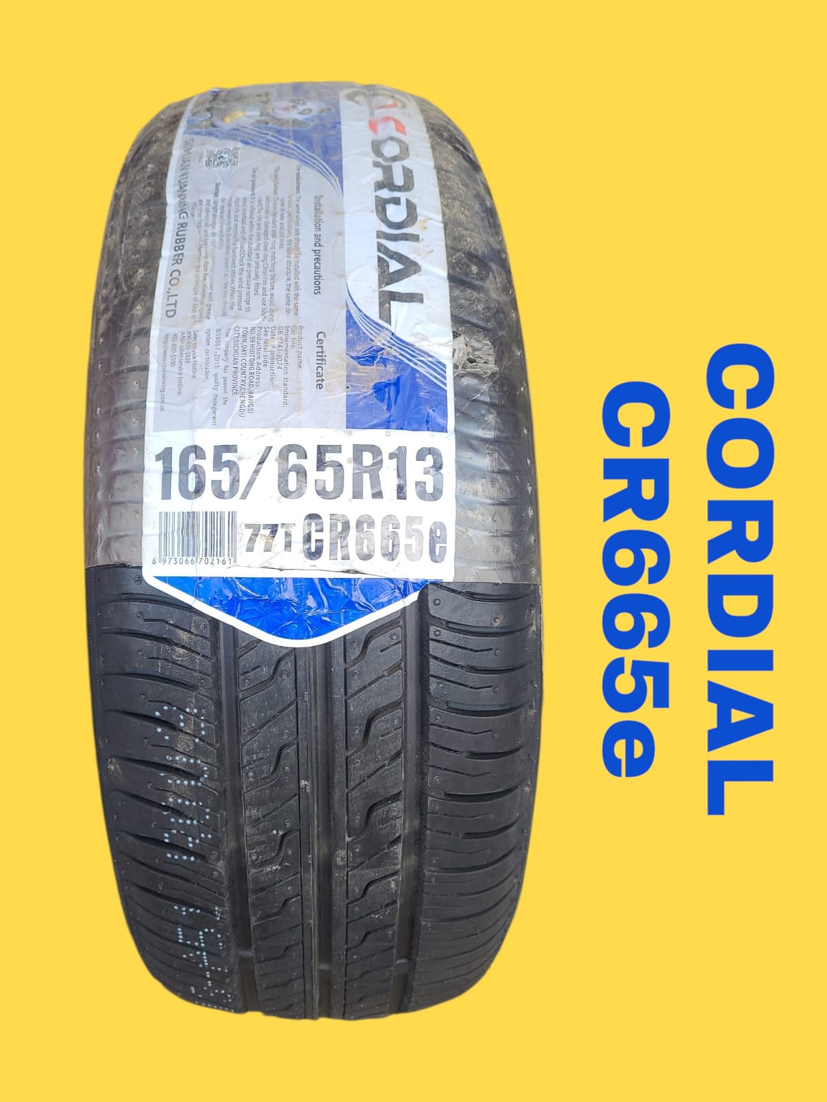 LLANTA CORDIAL "CR665e" H/T 165/65 R14 79T TW260 TL