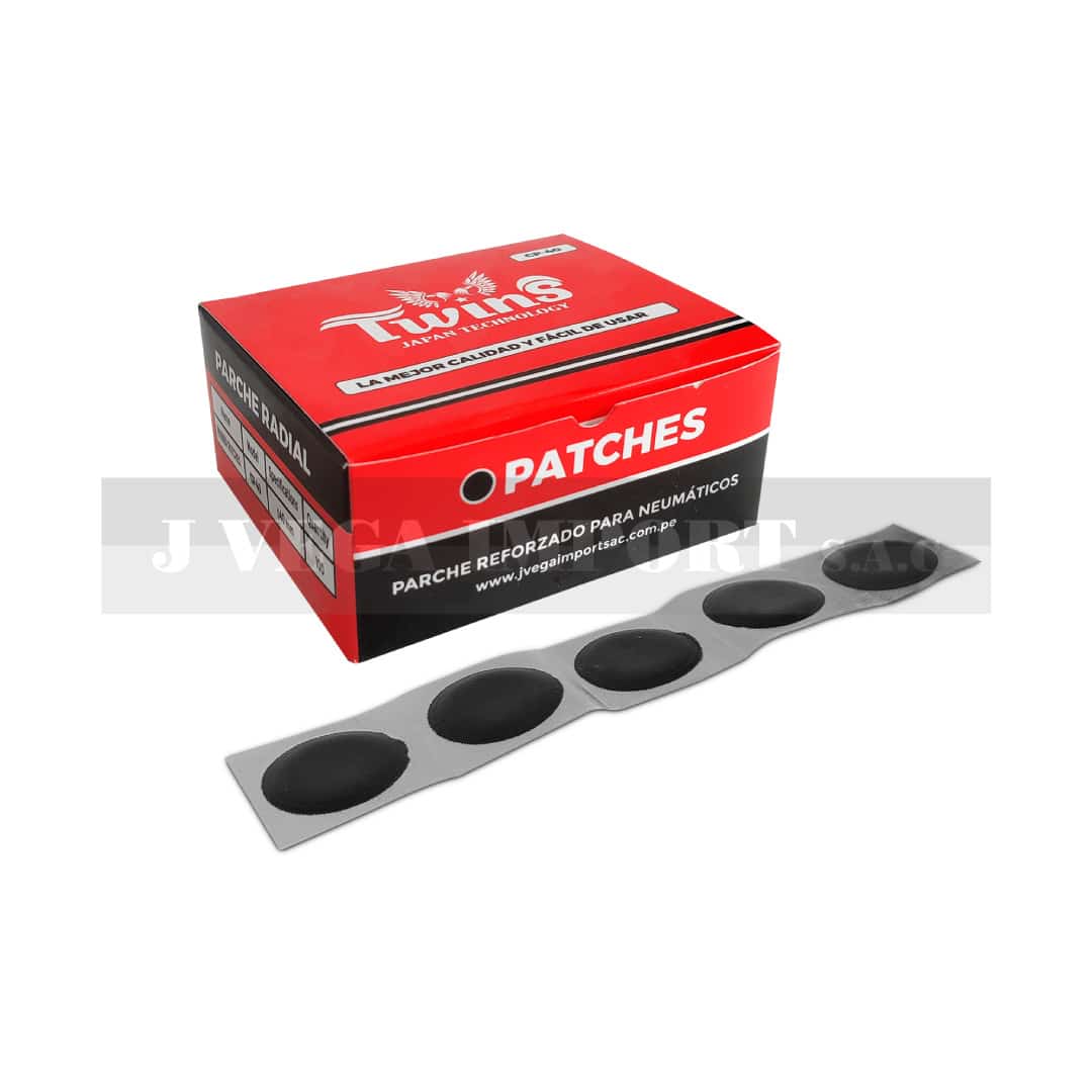 PARCHE TWINS "CP-40" SINTETICO NEGRO 40 MM. CAJA X 100 UND.S