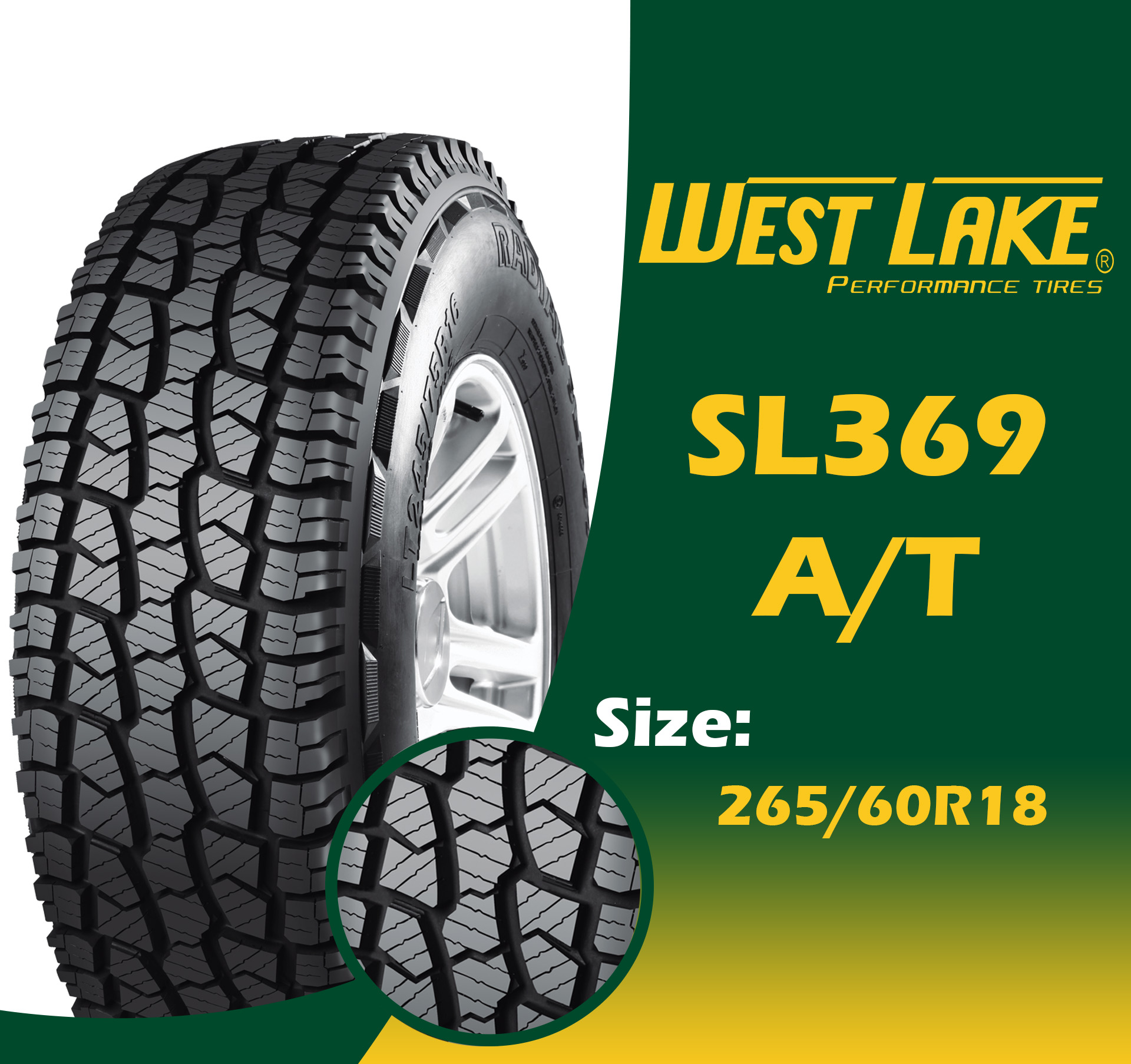 LLANTA WEST LAKE "SL369" A/T 205/70 R15 96H TL