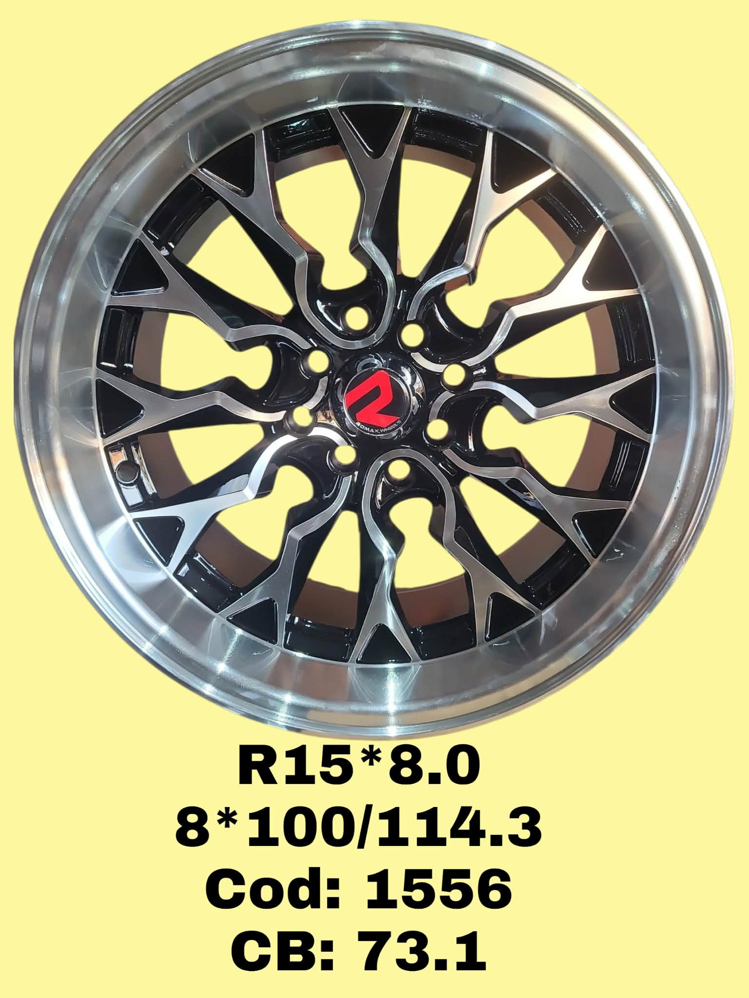 ARO R15 DE ALEACION ROMAX "1556" 15*8.0 8*100/114.3 ET 10 CB 73.1 BP