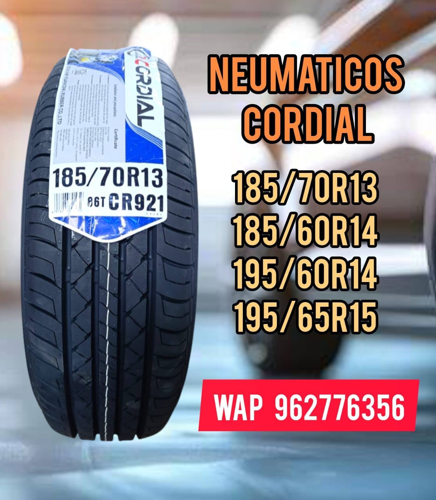 LLANTA CORDIAL "CR921" H/T 195/60 R14 86H TW560 TL