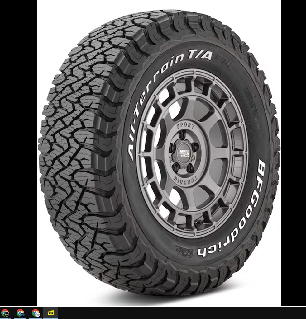 LLANTA BF GOODRICH "ALL-TERRAIN T/A K03" A/T LT 265/70 R17 123/120S TL (COCADA HUESITO II & LETRA BLANCA)