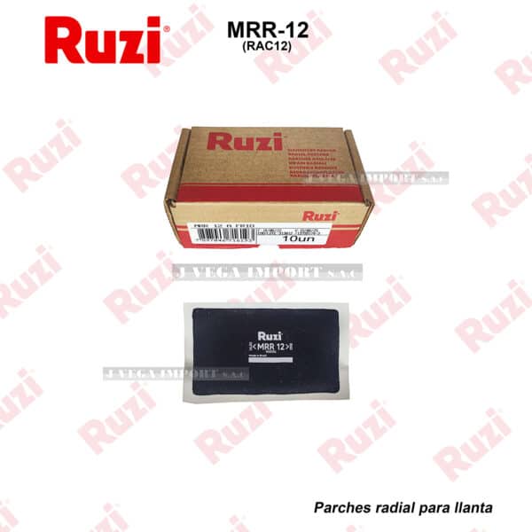 PARCHE RUZI DE LONA "MRR-12" 70X115 MM. (RAC-12) RADIAL CAJA X 10 UND.S